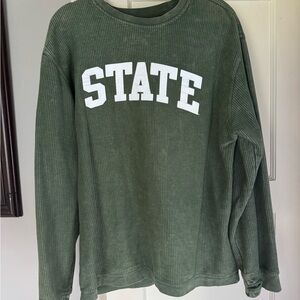 Corded crew sweatshirt